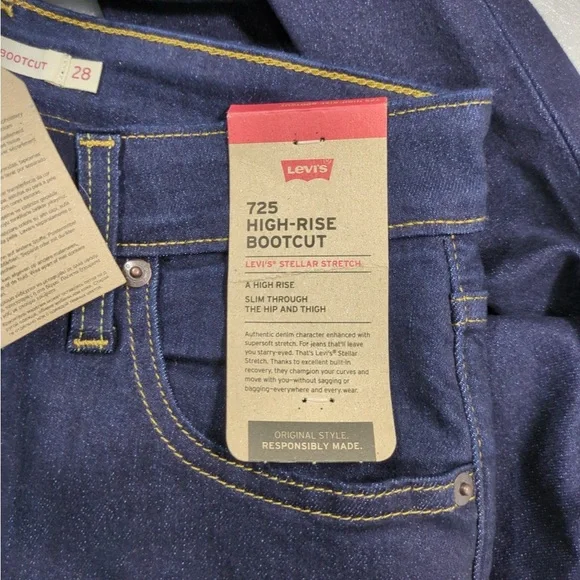 2x👯‍♀️Host Pick⚡️Levi's 725 High Rise Bootcut Jeans - Picture 7 of 15